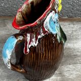 Vallauris Ceramic Rooster Pitcher - 1970s - H 20 cm