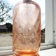 Old pink glass siphon by Georges David Vire