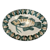 Plate by Robert Picault Vallauris decorated with fish.