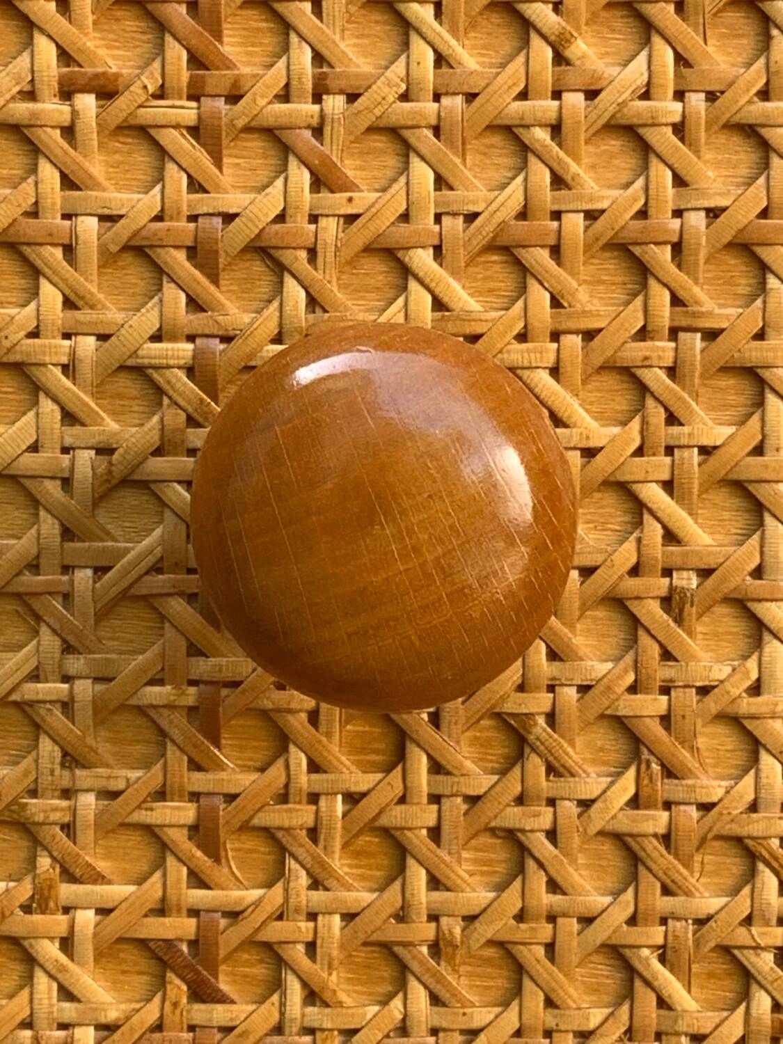Chest of drawers and bedside table in rattan cane and oak, vintage 1970s