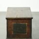 Decorative hand-painted antique Austrian bridal chest with character