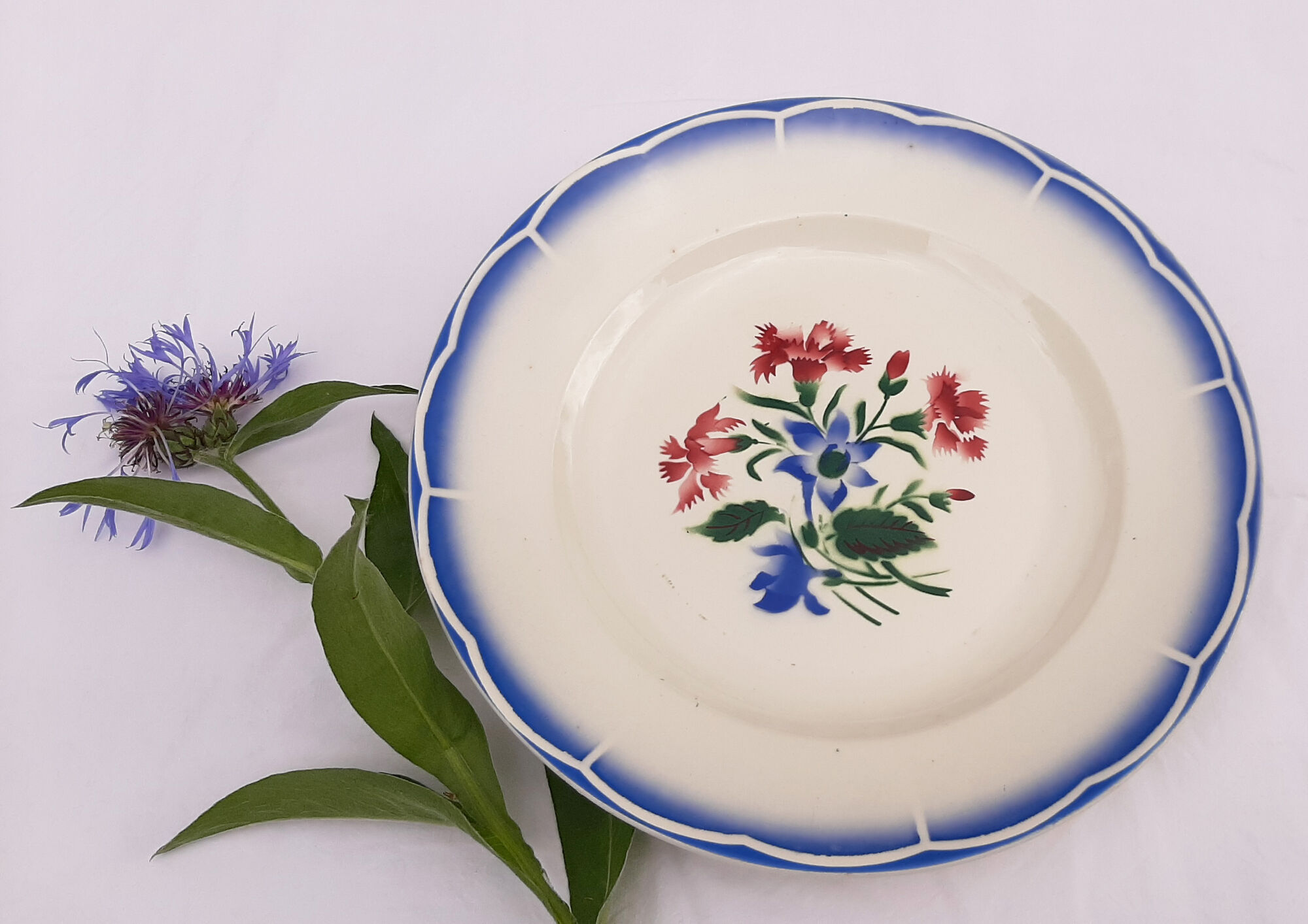 Plat creux de service Sarreguemines et Digoin modèle Elorn