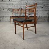 Set of 4 vintage skai chairs
