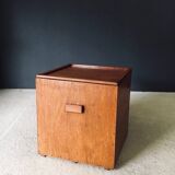 Handcrafted Cubical Side Table, Belgium, 1950s