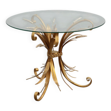 Coco Chanel‑Style “Sheaf of Wheat” Coffee Table, France 1960