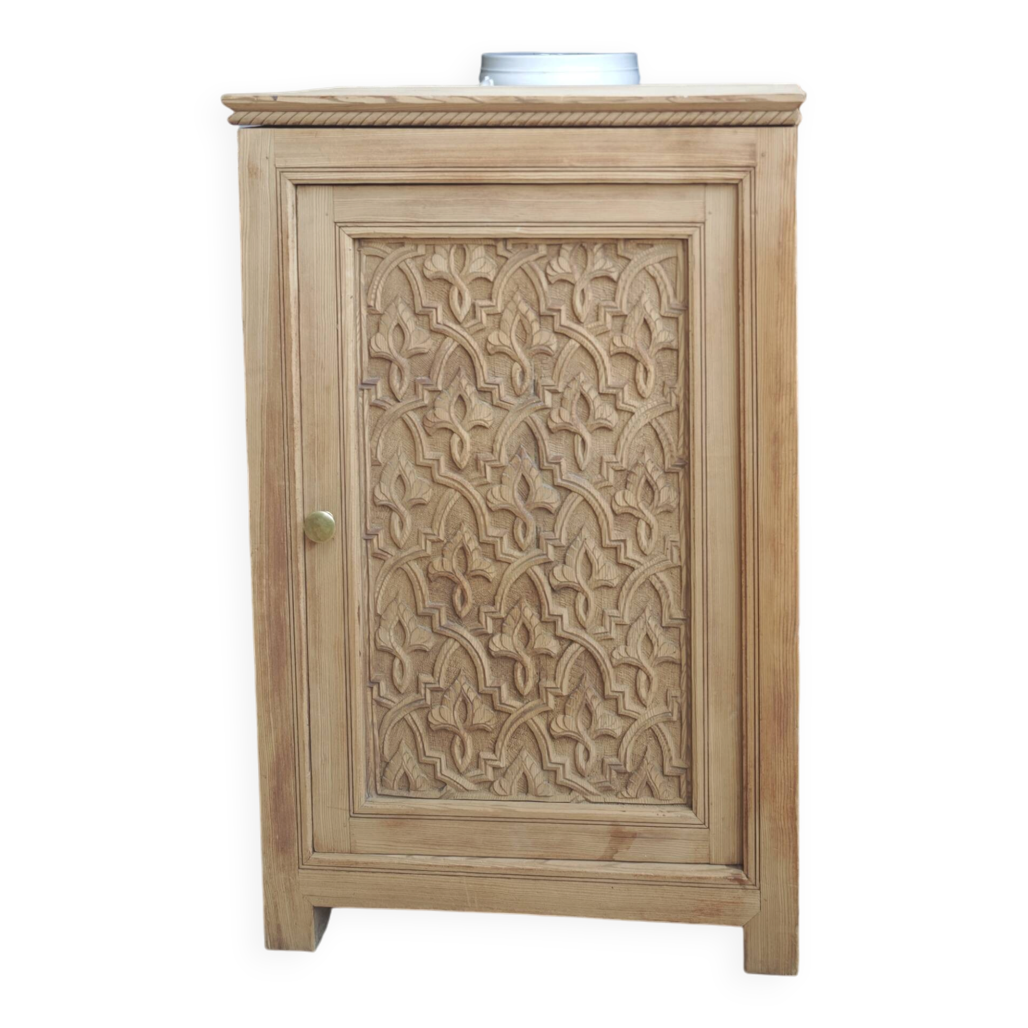 Confiturier bois façade travier meuble d'appoint