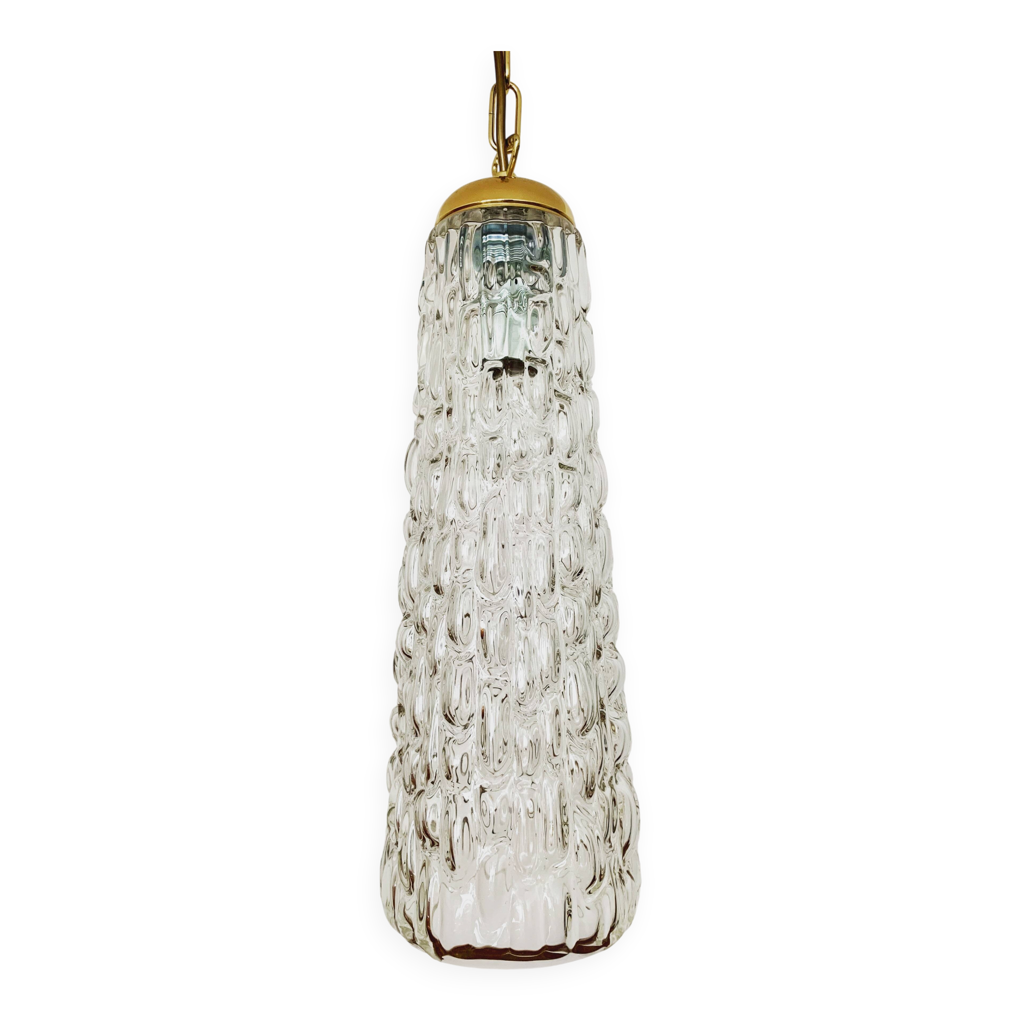 Crystal glass pendant lamp by Rupert Nikoll