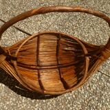 Basket rattan old vintage