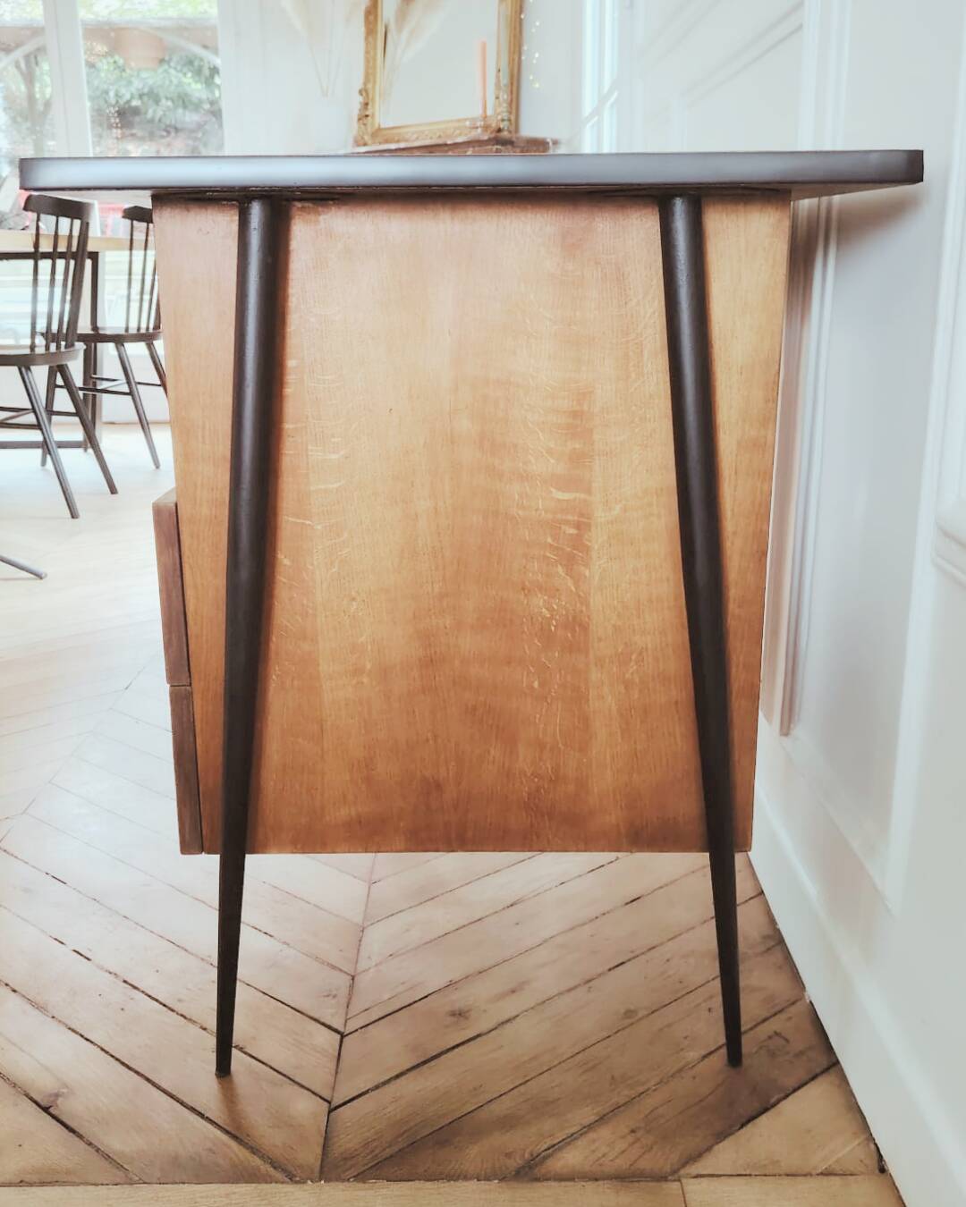 Renovated Scandinavian style desk, 1950s-60s.