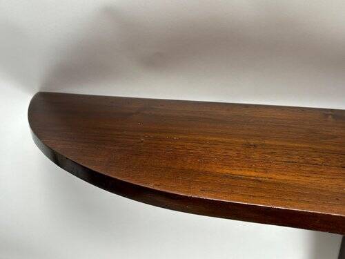 Mid-Century Italian Wooden Wall-Mounted Console Table in the style of Ulrich, 1950s