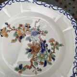 Assiette plate de collection, Gien, peinte a la main, signee MB, made in france, vintage