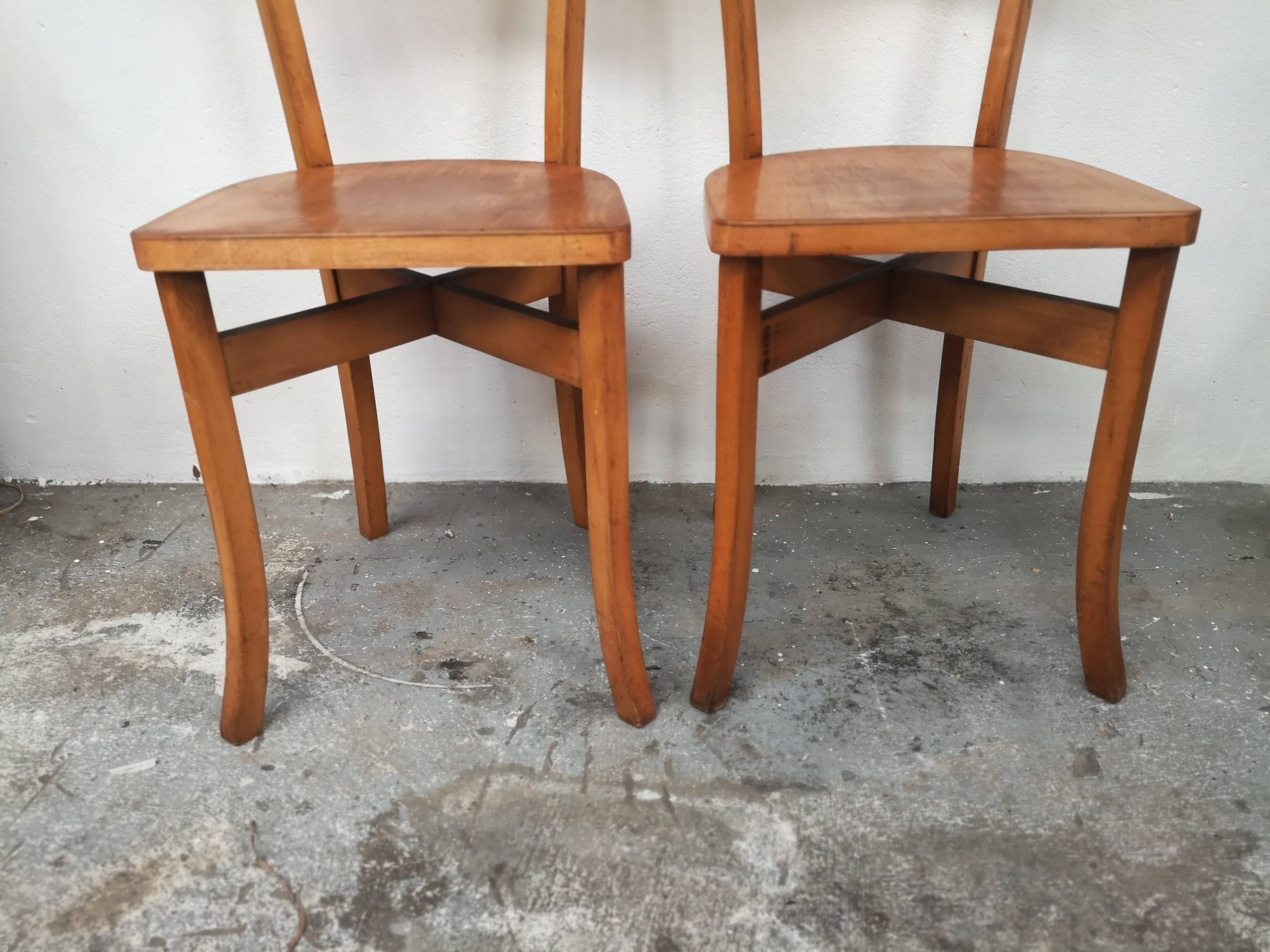 Pair of vintage bistro chairs