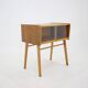 1960s Oak and Glass Cabinet, Czechoslovakia