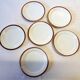 6 Limoges porcelain dessert plates from Chastagner, France