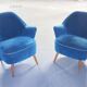 Superb pair of chairs 50 60 organic years