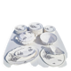 Salins earthenware table service model Chantal, 55 pieces.