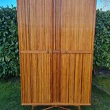 Rattan marquetry cabinet