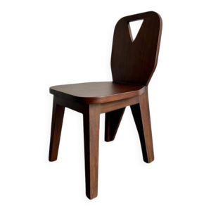 Chaise brutaliste rétro