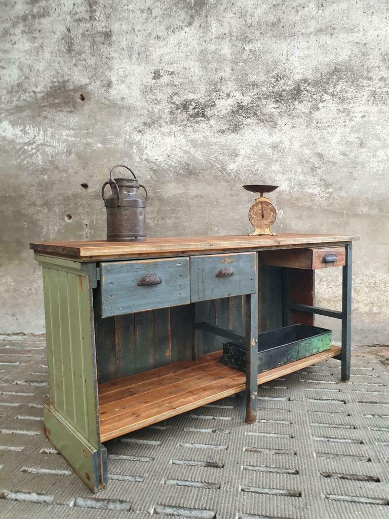 Antique shop counter