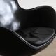 "Egg" armchair with ottoman, designed by Arne Jacobsen for Fritz Hansen, Denmark, 1963