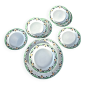Art Deco Dessert Service Sarreguemines Model "Maroussia" (8 pieces)