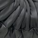 Togo chair and pouffe-black leather attributed to Ducaroy for Ligne Roset.
