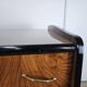 1950s six-drawer chest of drawers with glass top