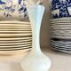 Vase, single-flower vase in white opaline