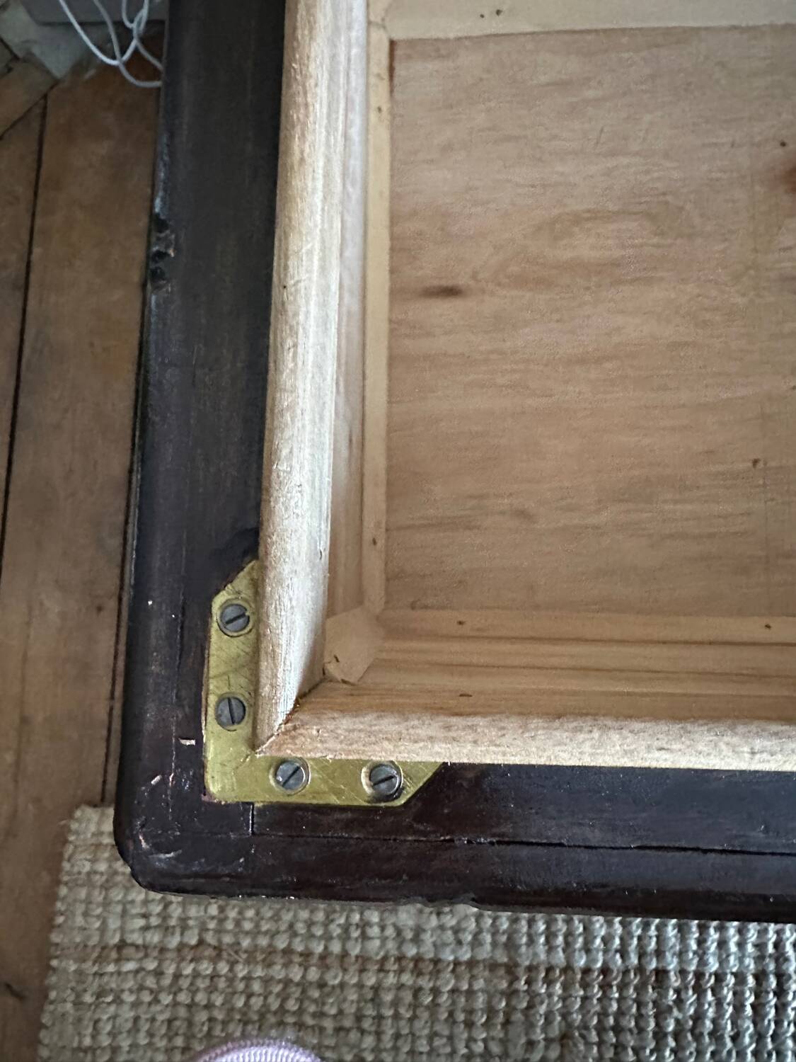 Wooden and cane trunk