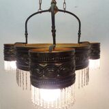 1900 art nouveau chandelier, czechoslovakia