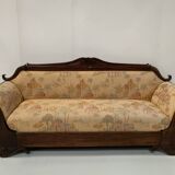 Empire style bench in mahogany and veneer, 19th century