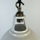 Vintage Industrial Beige Painted Pendant Lamp
