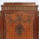 Rare Louis XVI display cabinet in marquetry with light, France ca. 1850