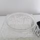 Ceiling lamp / vintage wall lamp - Molded glass - Square shape - 1970