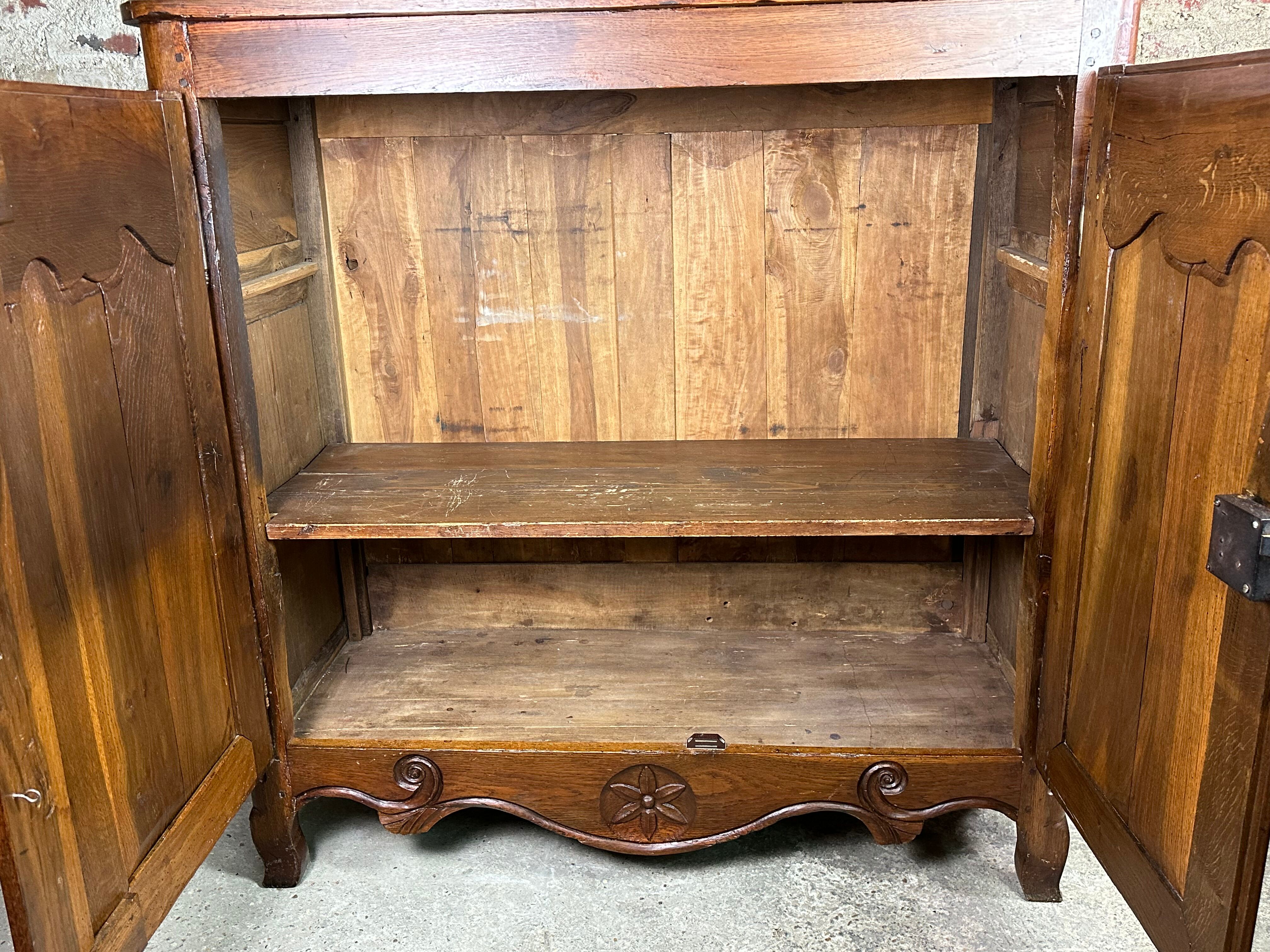 Sideboard Louis XV style carved wood late eighteenth century