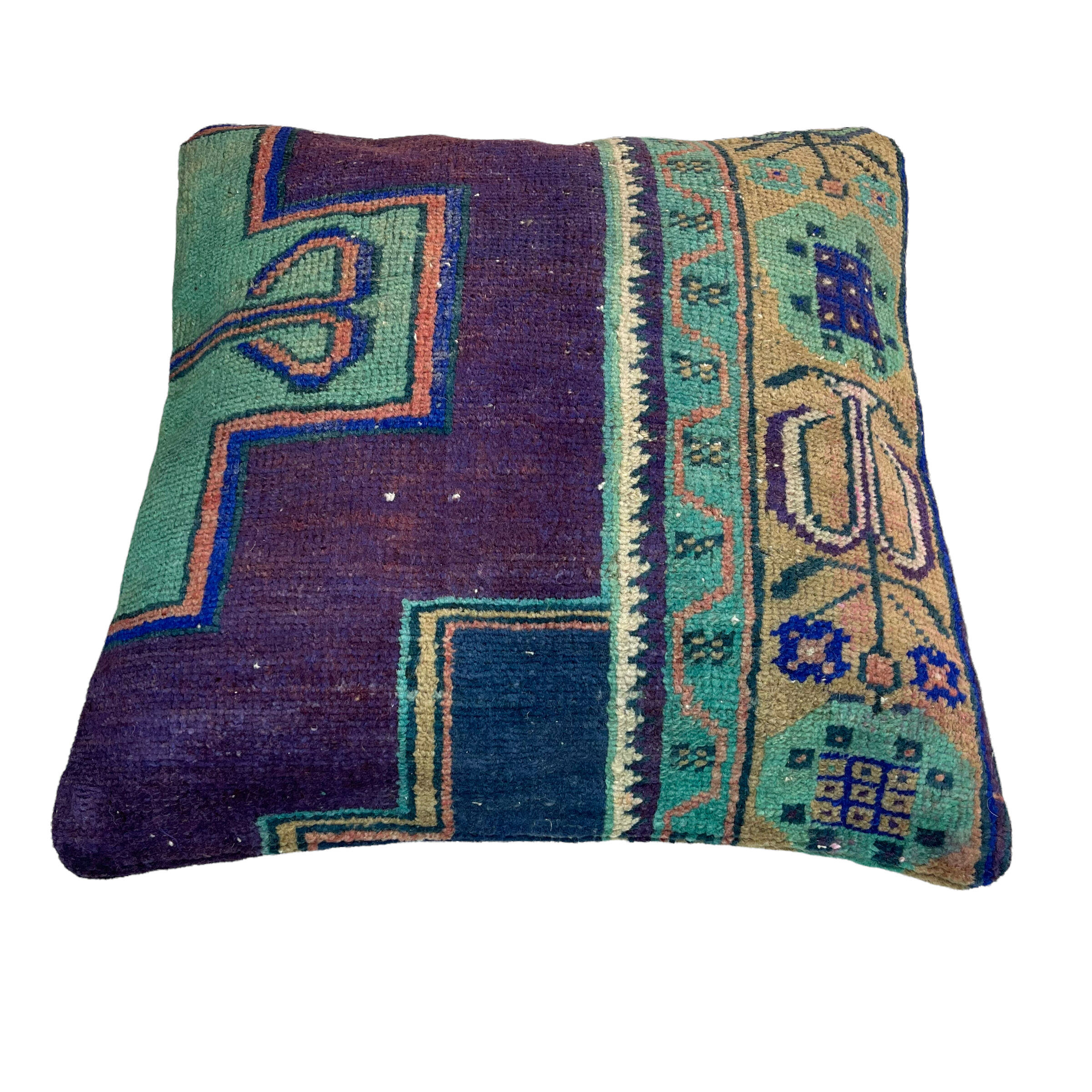 Vintage turkish rug cushion cover 45 x 45 cm