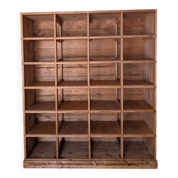 Old pine locker furniture – 24 compartments