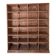 Ancien meuble à casiers en pin – 24 compartiments