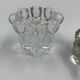 Duo de bougeoirs en verre