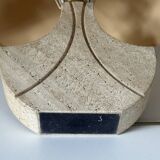 Vintage travertine lamp design 70s 80s