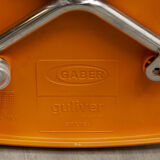 Guliver high stool from gaber in orange plastic