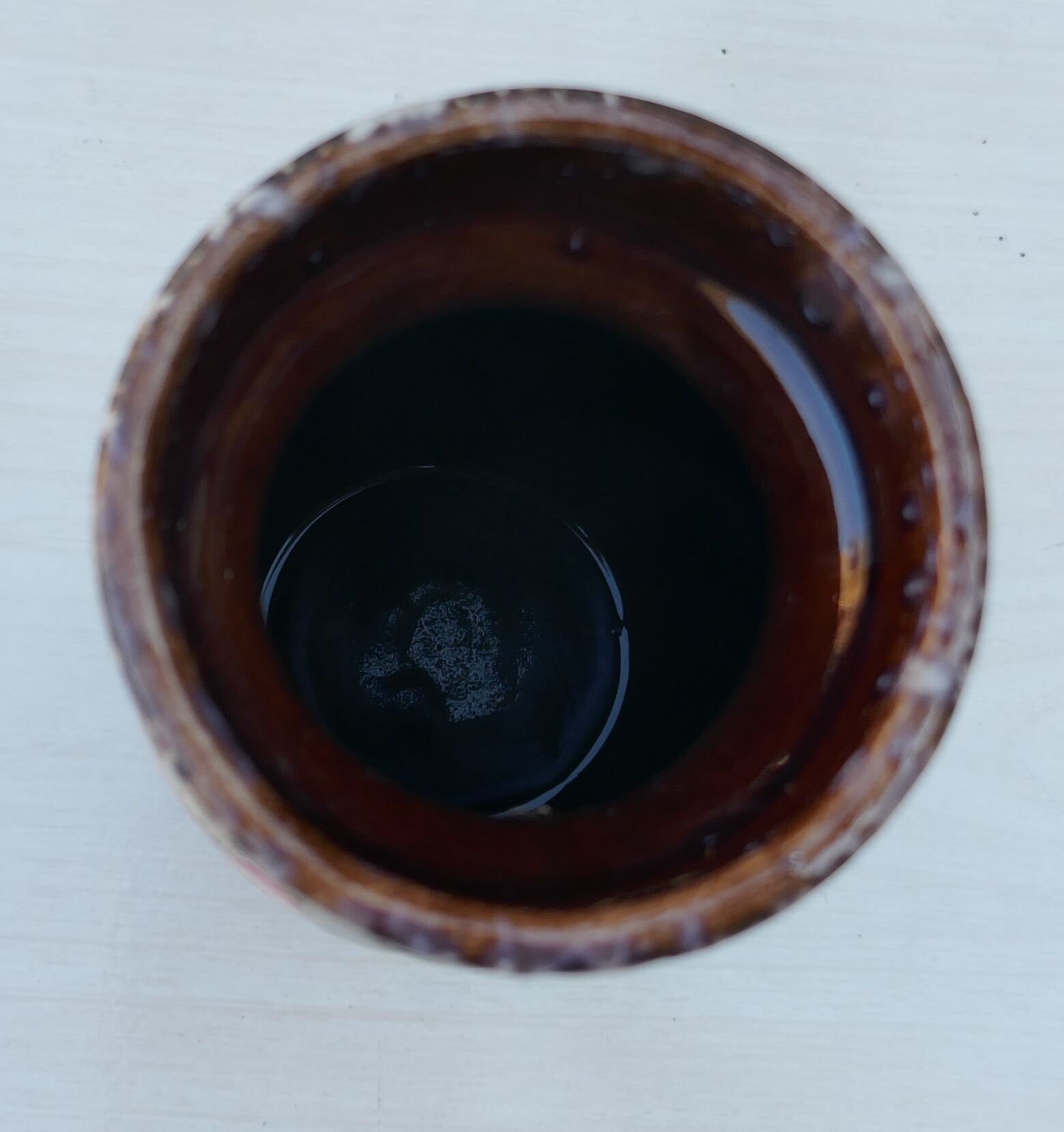 Vintage Fat Lava ceramic vase