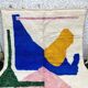 Handmade pure wool rug, size 100 x 200 cm