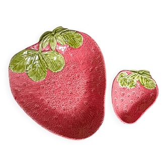 Saladier fraise en barbotine
