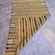 Handmade yellow Berber Kilim rug 226 x 150