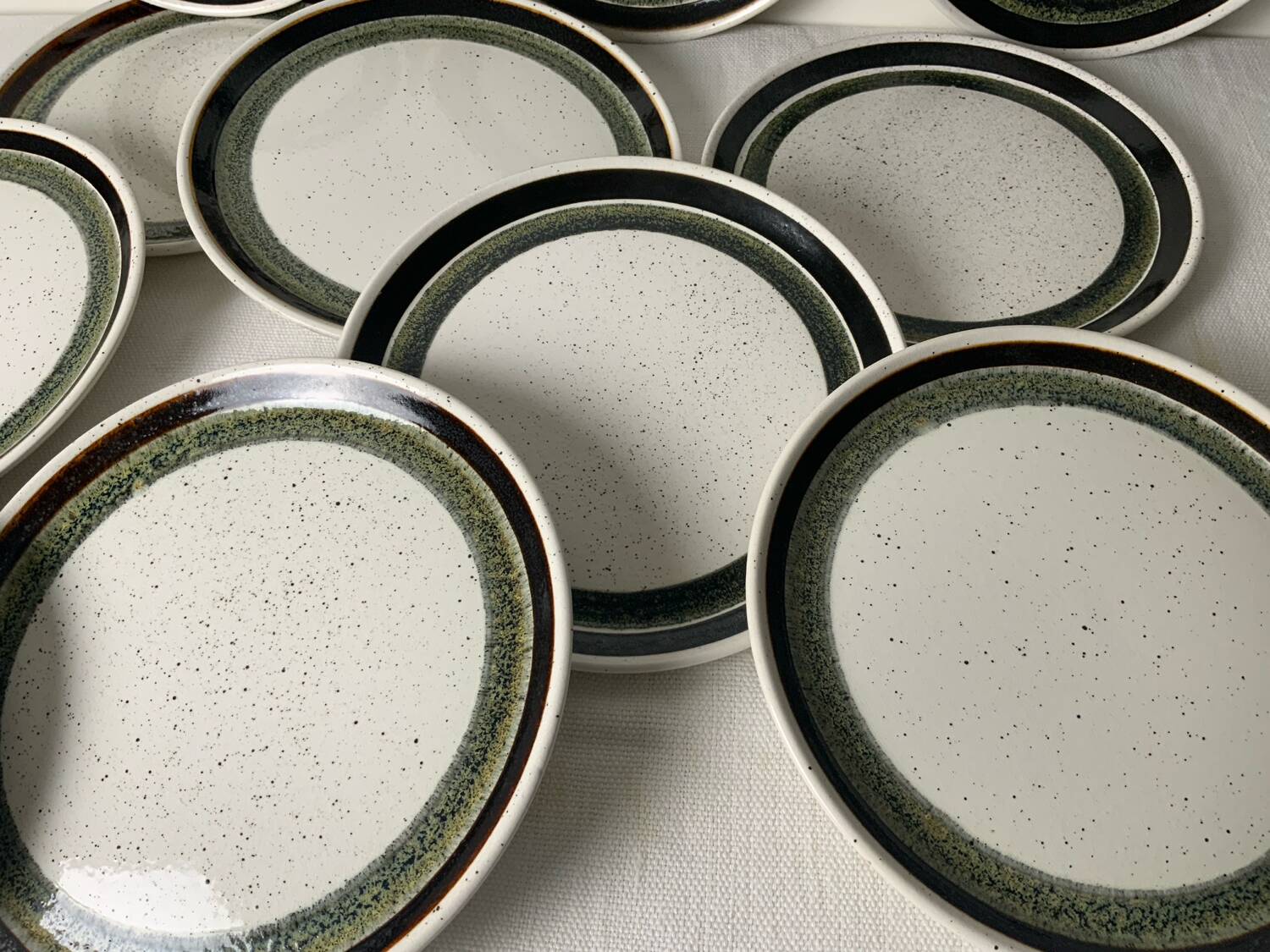 12 Vintage Dessert Plates