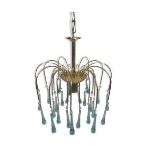 lustre métal doré pampilles
