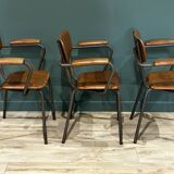3 chaises / fauteuils en skai soudexvinyl