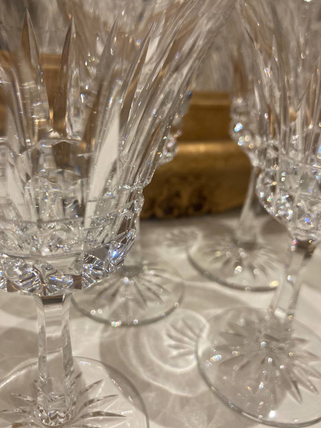 4 Villeroy & Boch crystal stemmed glasses