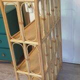 Rattan bookcase